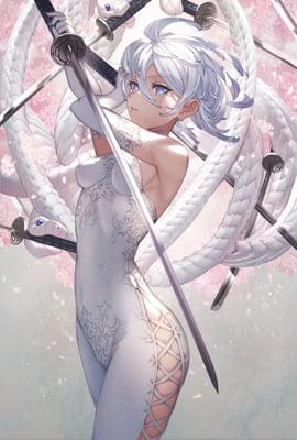 侠女天香图